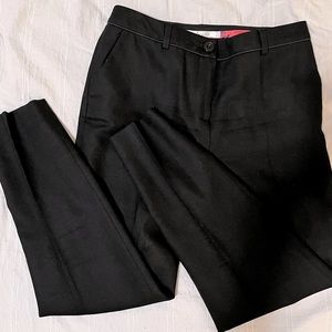 Boden black wool tapered pants